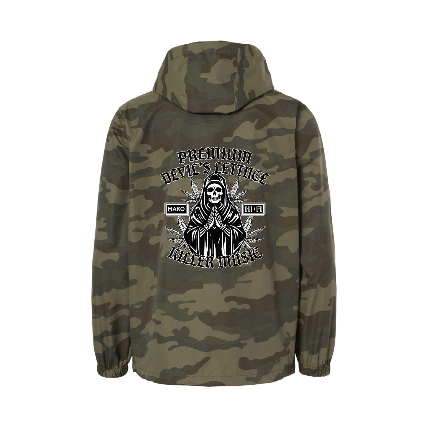 MAKO x HI-FI "Premium Devil's Lettuce" Pullover Waterproof Jacket