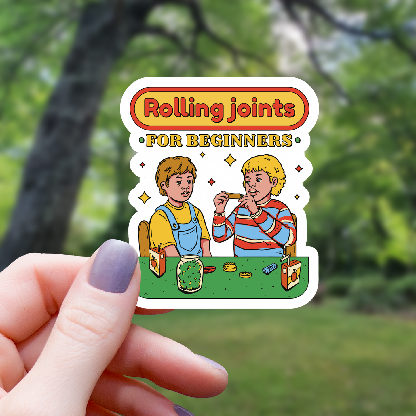 Rolling Joints For Beginners Sticker - 3"