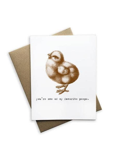 You're One of My Favorite Peeps Notecards