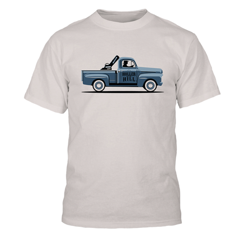 Holler On The Hill Kids Vintage Truck T-Shirt - White