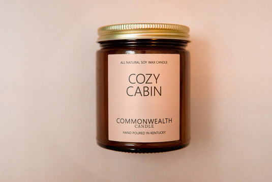 Cozy Cabin: Amber Jar Candle - 8oz
