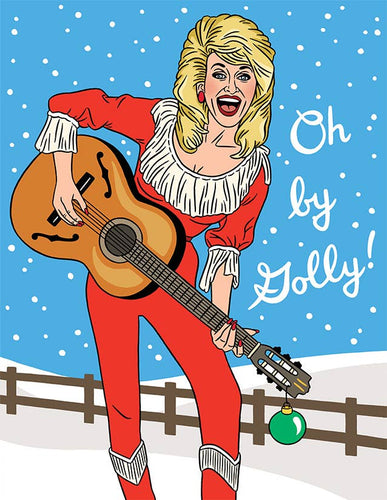 Have a Holly Dolly Christmas - Holiday Greeting Card