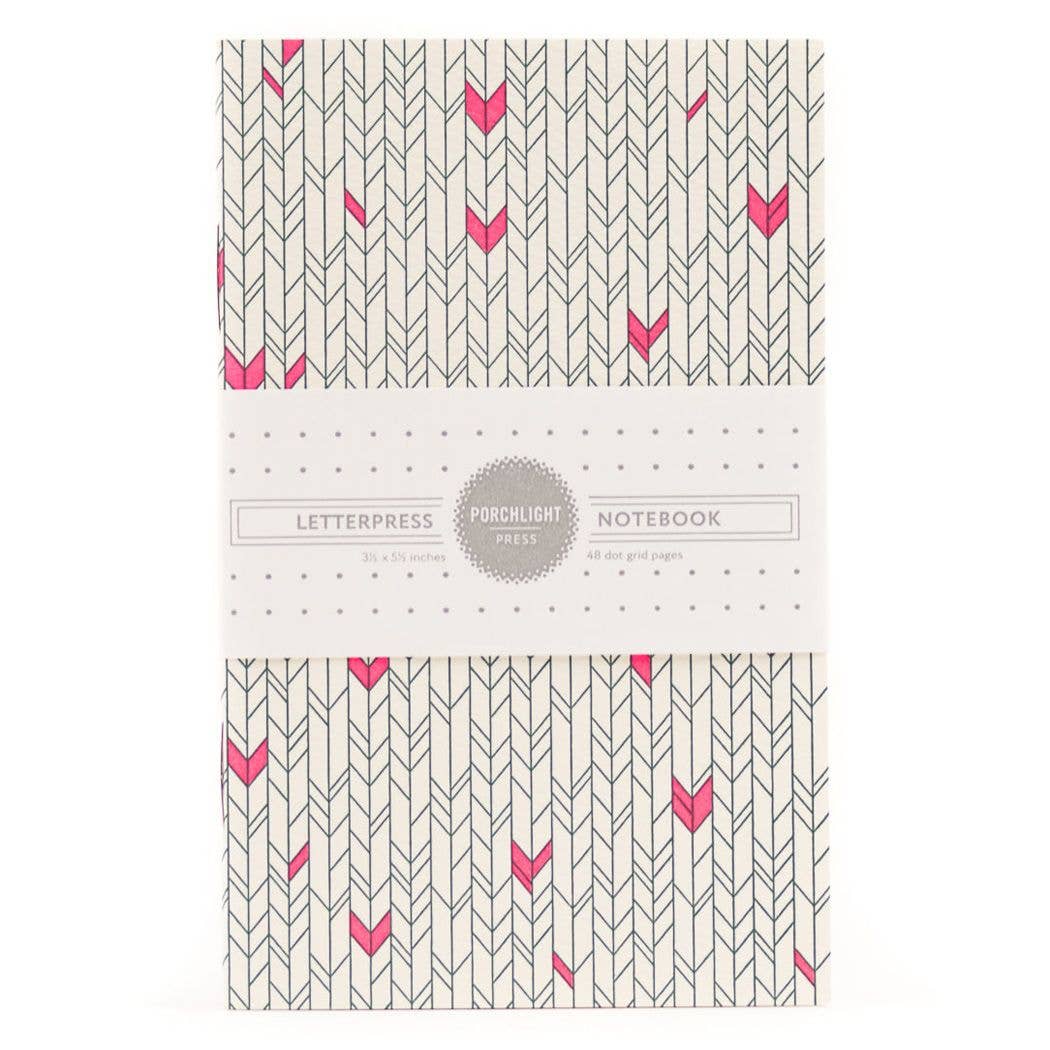 Chevron Pocket Notebook: Dot Page - Purple Foil