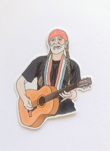 Willie Nelson Vinyl Sticker