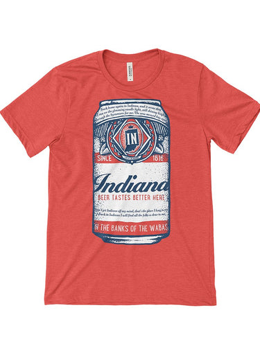 Indiana Beer Can T-Shirt