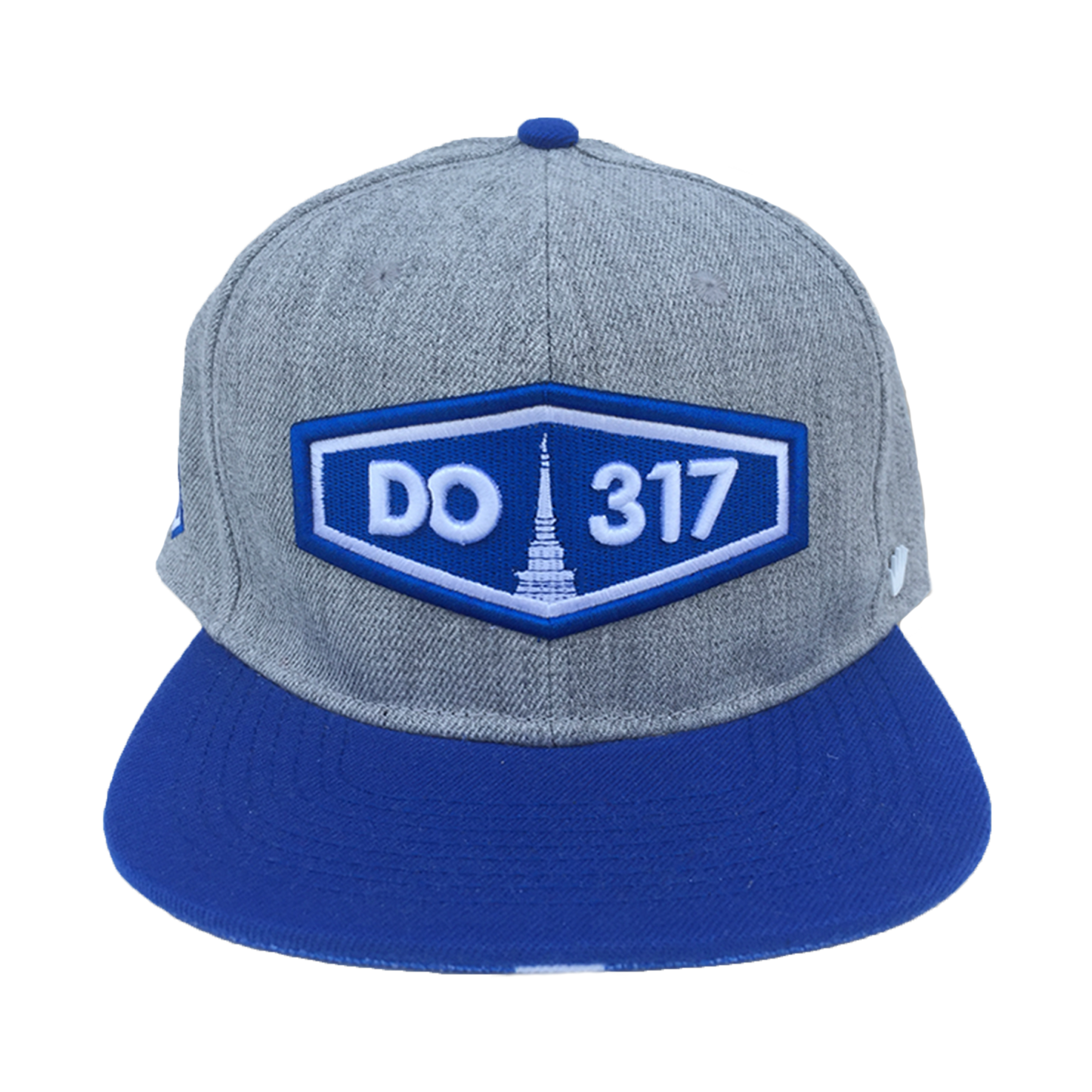 Do317 x No Bad Ideas Snapback Hat - Blue/Gray