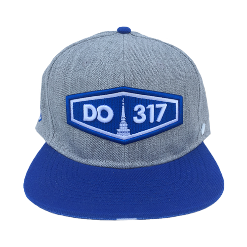Do317 x No Bad Ideas Snapback Hat - Blue/Gray