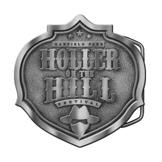 Holler On The Hill Diecast Pewter Belt Buckle
