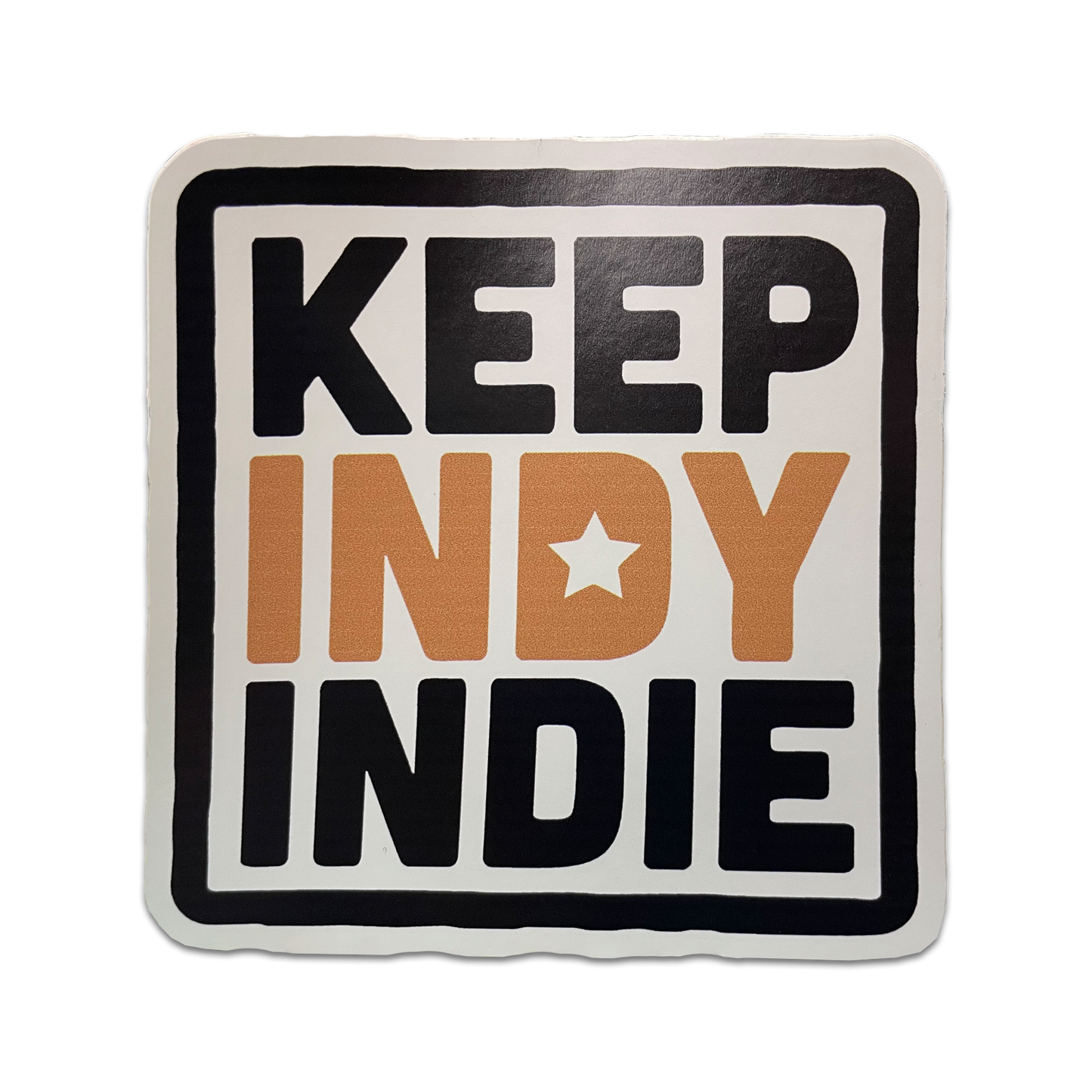 Keep Indy Indie Logo Sticker