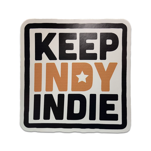 Keep Indy Indie Logo Sticker