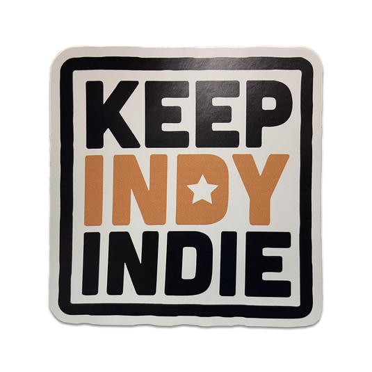 Keep Indy Indie Logo Sticker