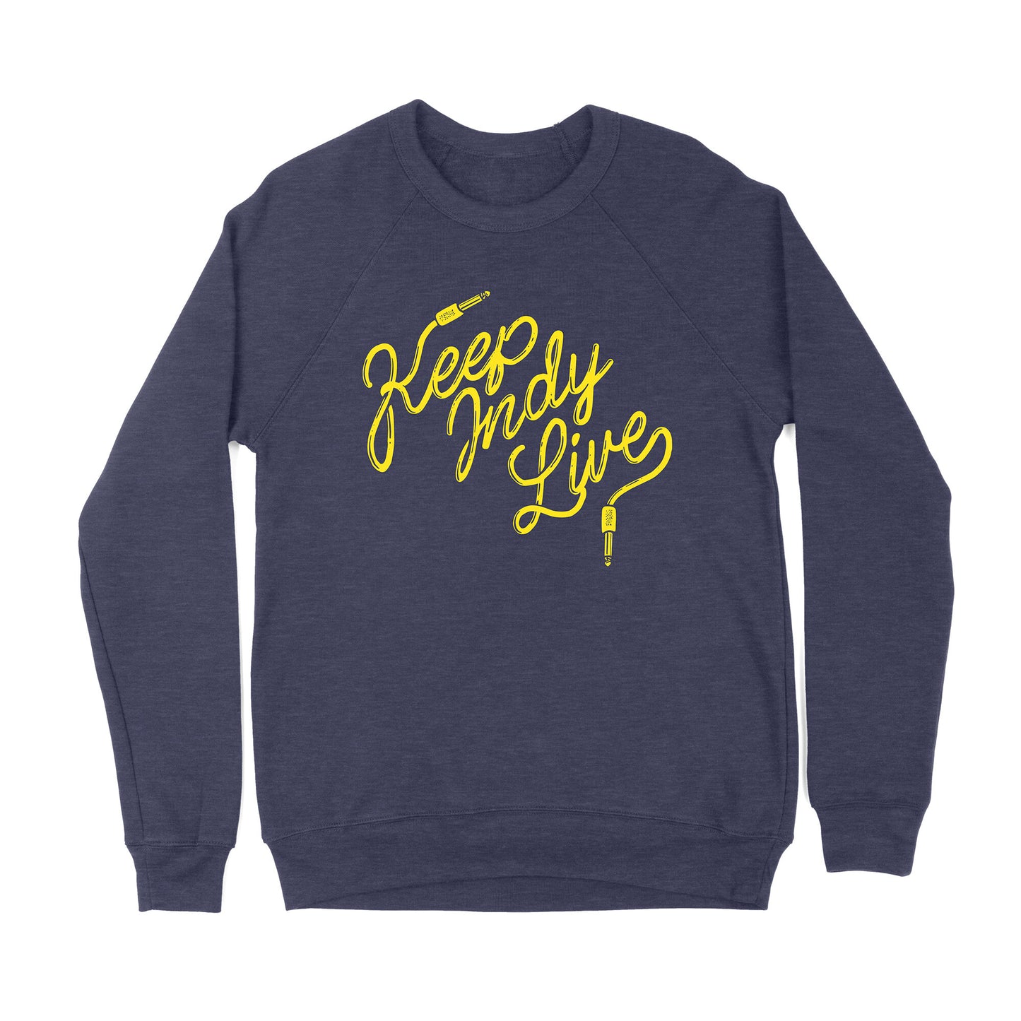 Indiana Venue Allliance Keep Indy Live Crewneck Sweatshirt - Navy Blue