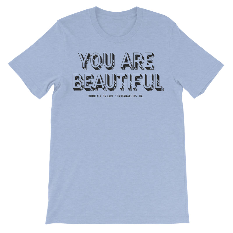 Load image into Gallery viewer, You Are Beautiful Fountain Square T-Shirt
