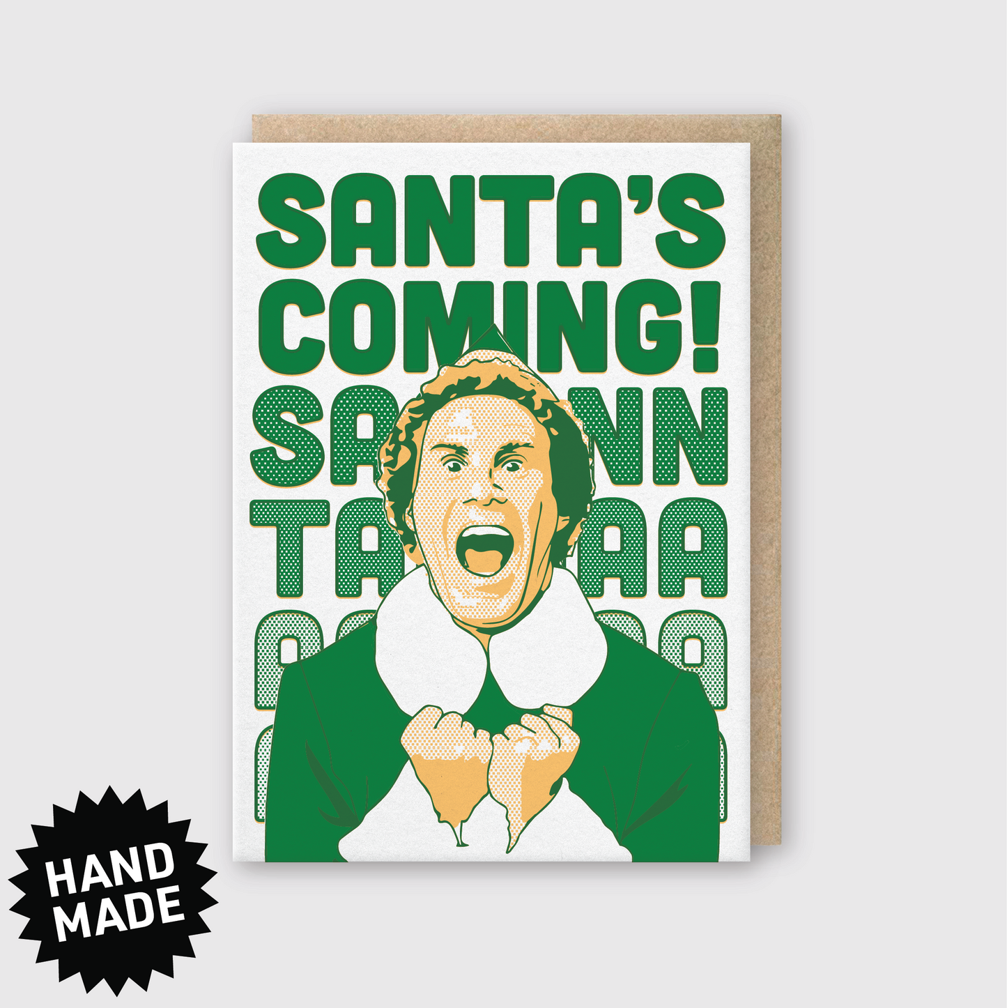 Santas Coming: 4.5"x6.25"