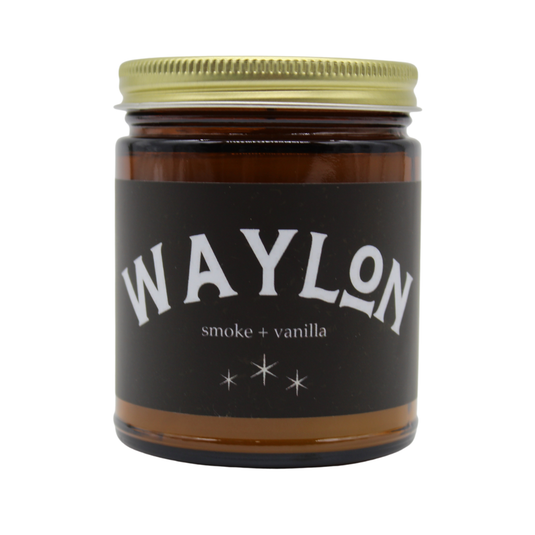 WAYLON ┃Smoke + Vanilla Candle - 9oz