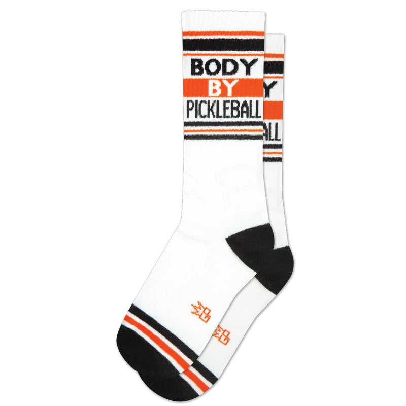 Load image into Gallery viewer, Body By Pickleball Gym Crew Socks
