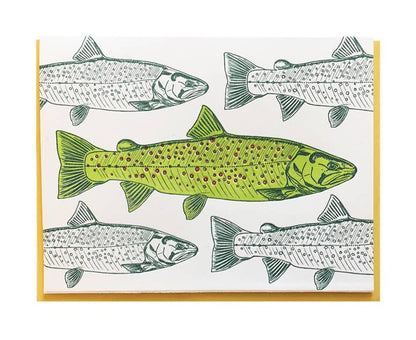 Rainbow Trout Card: Single Card