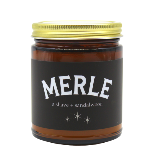 MERLE ┃A Shave + Sandlewood Candle - 9oz