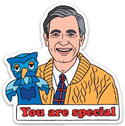 Mister Rogers Die Cut Sticker