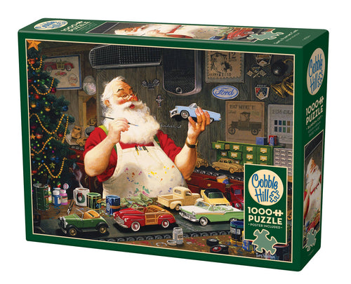 Santa Painting Cars 1000pc puzzle